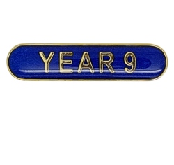 Year 9 Rounded Edge Bar Badge 7
