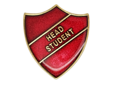 Head Student Enamelled Shield Badge