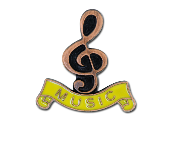Music - Bronze Clef Badge 2