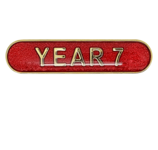 Year 7 Rounded Edge Bar Badge