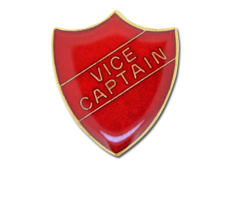 Vice Captain Enamelled Shield Badge