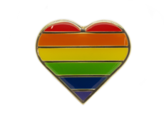 Rainbow Heart Pride, LGBT Enamel Pin Badge