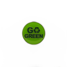 Go Green Recycle Enamelled Badge