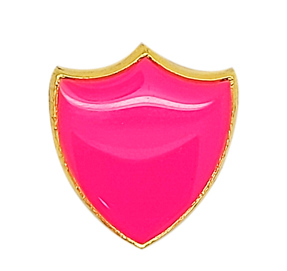 Small Neon Enamelled Shield Badge 2
