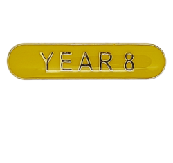 Year 8 Rounded Edge Bar Badge 6