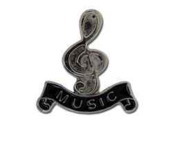 Music - Silver Clef Badge 24