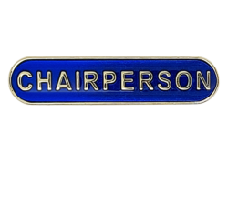 Chairperson Rounded Edge Bar Badge 7