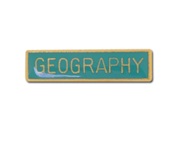 Geography Small Bar Badge 28