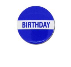 Birthday Plastic Button Badge 7