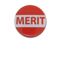 Merit Plastic Button Badge