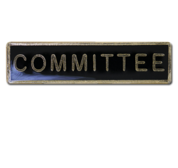 Committee Squared Edge Bar Badge 24