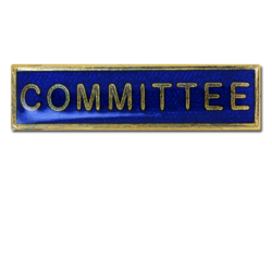 Committee Squared Edge Bar Badge 17