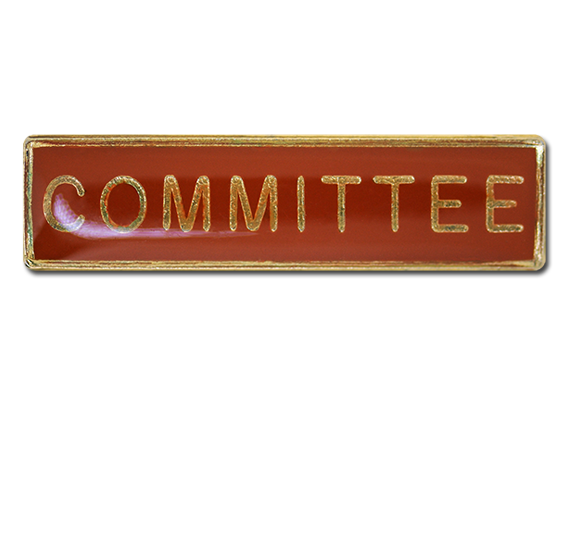 Committee Squared Edge Bar Badge 13