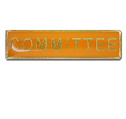 Committee Squared Edge Bar Badge 25