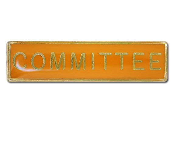Committee Squared Edge Bar Badge 11
