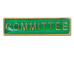 Committee Squared Edge Bar Badge 18