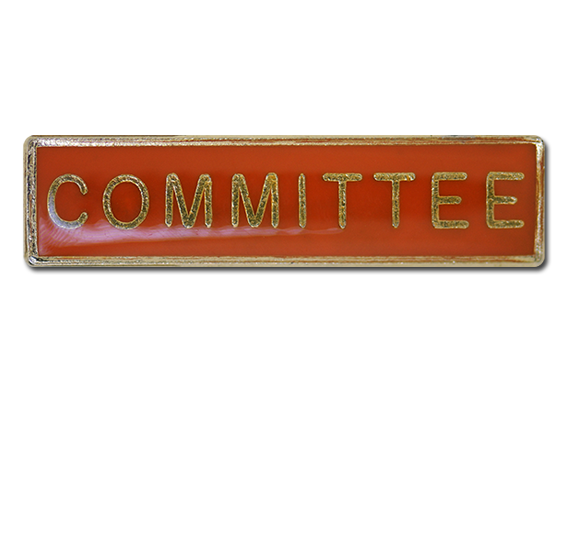 Committee Squared Edge Bar Badge 8