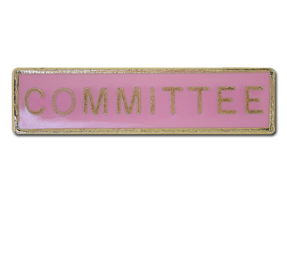 Committee Squared Edge Bar Badge 7