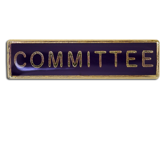 Committee Squared Edge Bar Badge 5