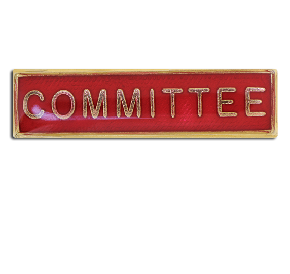Committee Squared Edge Bar Badge 1