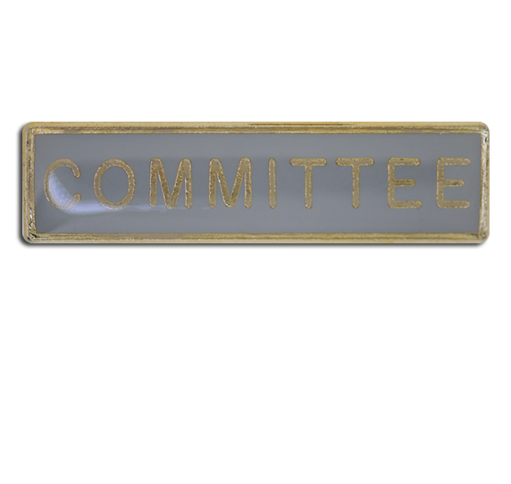 Committee Squared Edge Bar Badge 12