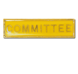 Committee Squared Edge Bar Badge 16