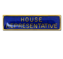 House Representative Squared Edge Bar Badge 17