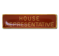 House Representative Squared Edge Bar Badge 27