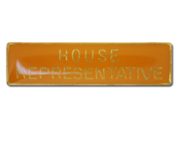 House Representative Squared Edge Bar Badge 25