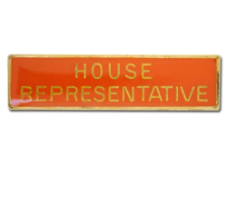 House Representative Squared Edge Bar Badge 22