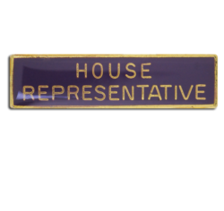 House Representative Squared Edge Bar Badge 19