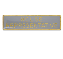House Representative Squared Edge Bar Badge 26