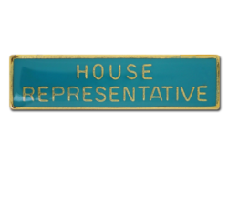 House Representative Squared Edge Bar Badge 28