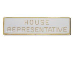 House Representative Squared Edge Bar Badge 20