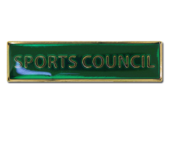 Sports Council Squared Edge Bar Badge 18