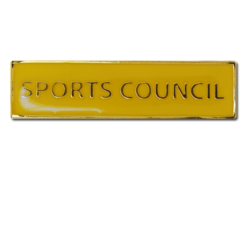 Sports Council Squared Edge Bar Badge 16