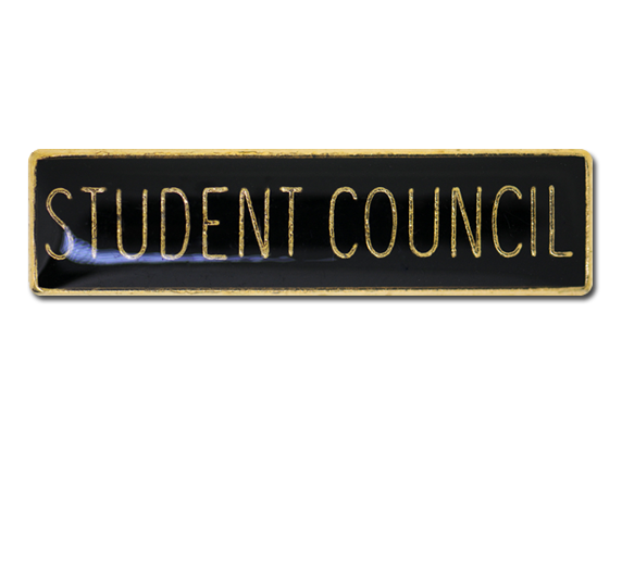 Student Council Squared Edge Bar Badge 10