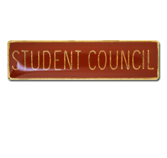 Student Council Squared Edge Bar Badge 13