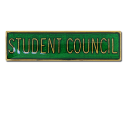 Student Council Squared Edge Bar Badge 18