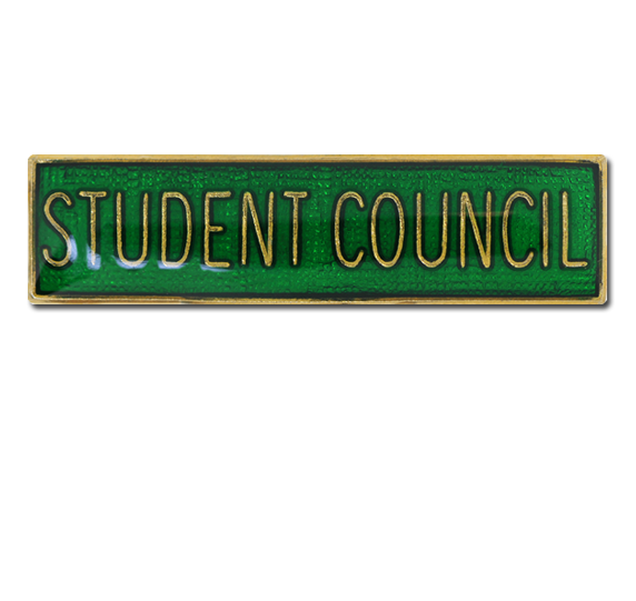 Student Council Squared Edge Bar Badge 4