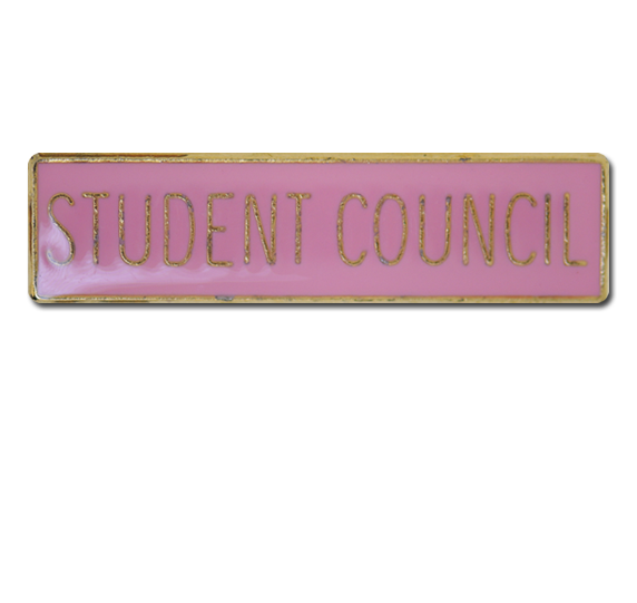 Student Council Squared Edge Bar Badge 7