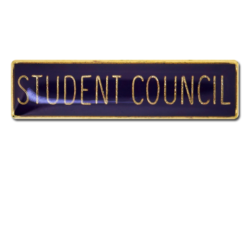 Student Council Squared Edge Bar Badge 19