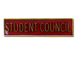 Student Council Squared Edge Bar Badge 15