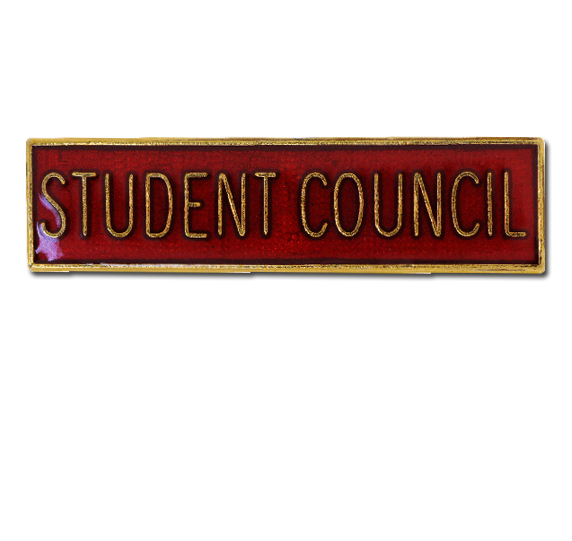 Student Council Squared Edge Bar Badge 1