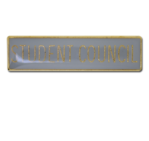 Student Council Squared Edge Bar Badge 12