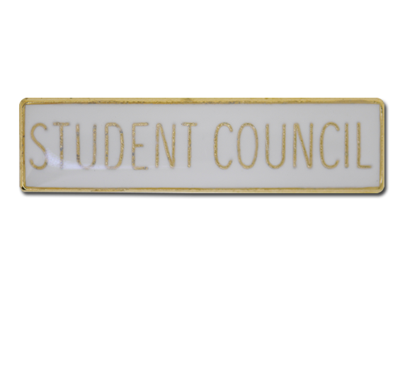 Student Council Squared Edge Bar Badge 6