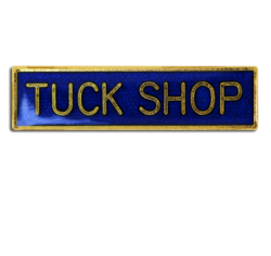 Tuck Shop Squared Edge Bar Badge 17