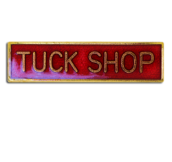 Tuck Shop Squared Edge Bar Badge 15