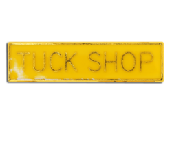 Tuck Shop Squared Edge Bar Badge 16