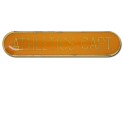 Athletics Captain Rounded Edge Bar Badge 25